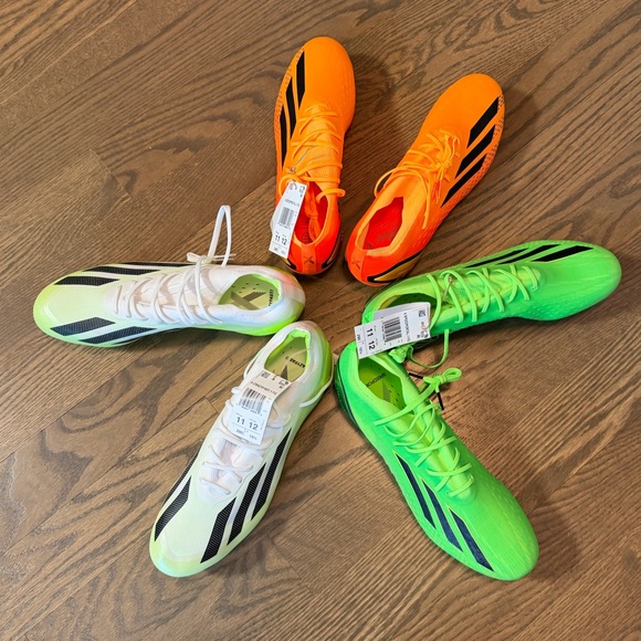Adidas X Crazyfast.1 FG (White/Lime) cleats main image 10